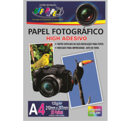 PAPEL FOTOGRAFICO ADESIVO A4 135G C/20FLS 063